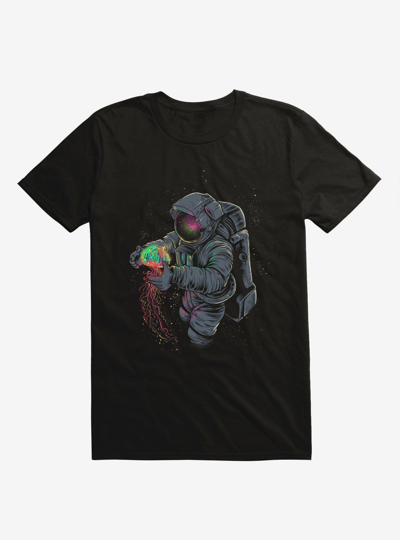 Jellyspace Astronaut Black T-Shirt, BLACK, hi-res