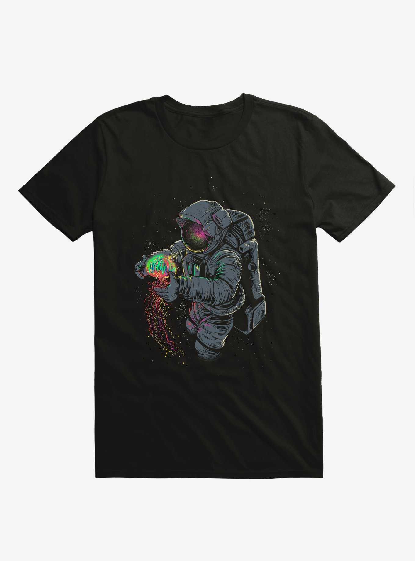 Jellyspace Astronaut Black T-Shirt, , hi-res