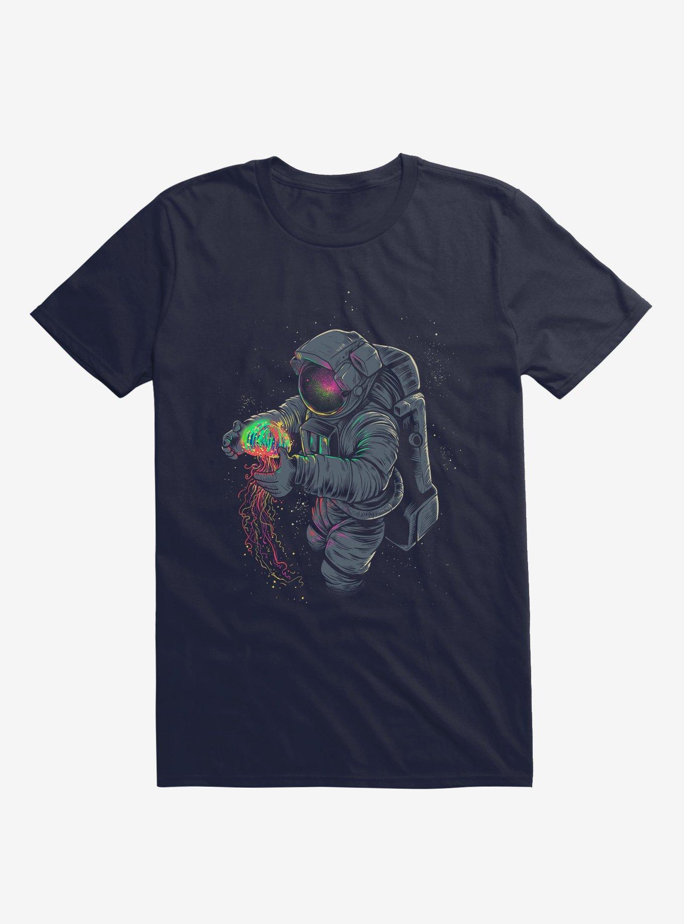 THRDLESS Jellyspace Astronaut Navy Blue T-Shirt