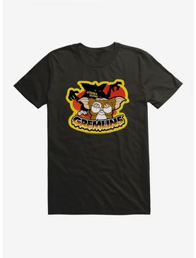 Gremlins Gizmo Stripe And Afraid Gizmo Door T-Shirt, , hi-res