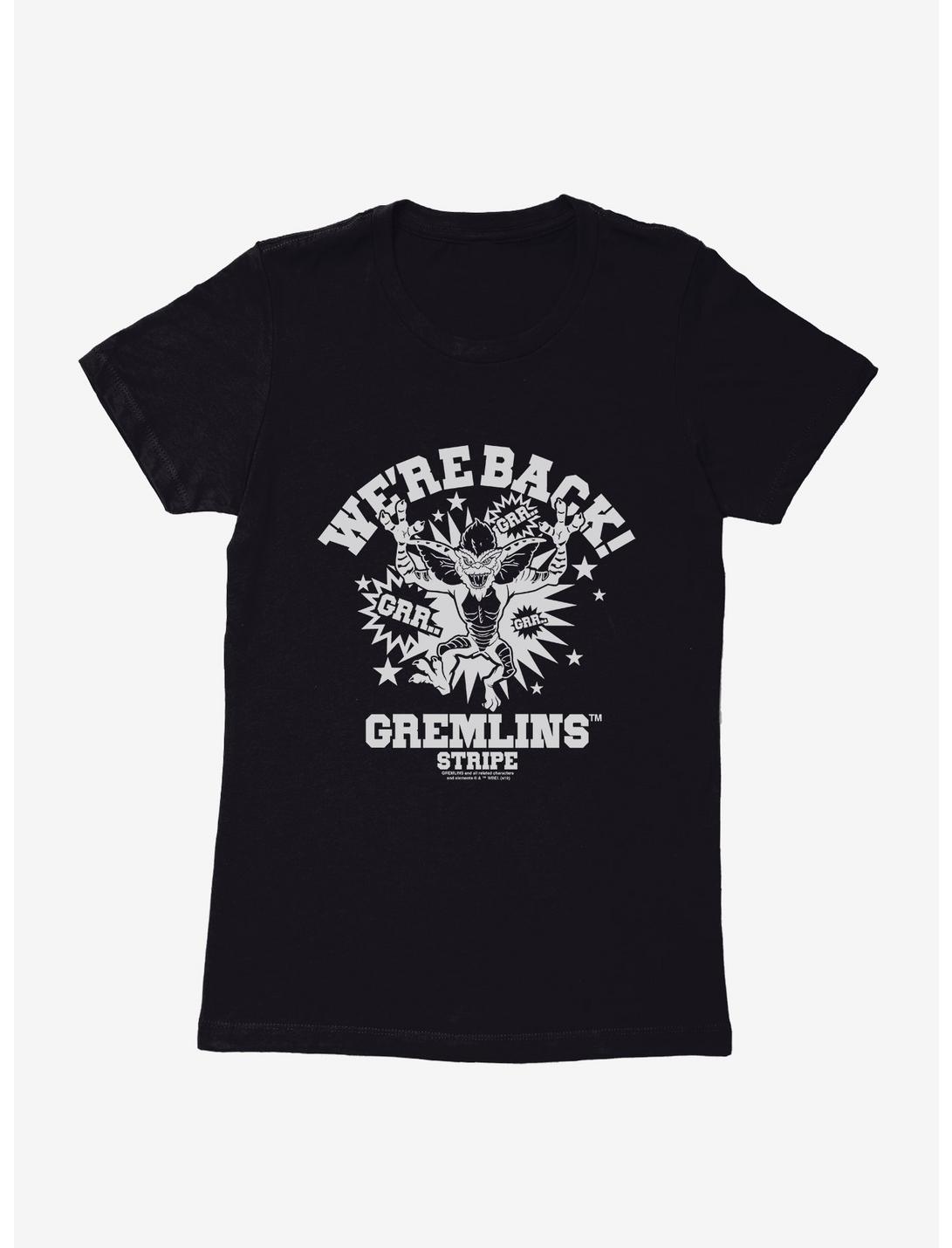 Gremlins We're Back Womens T-Shirt, BLACK, hi-res