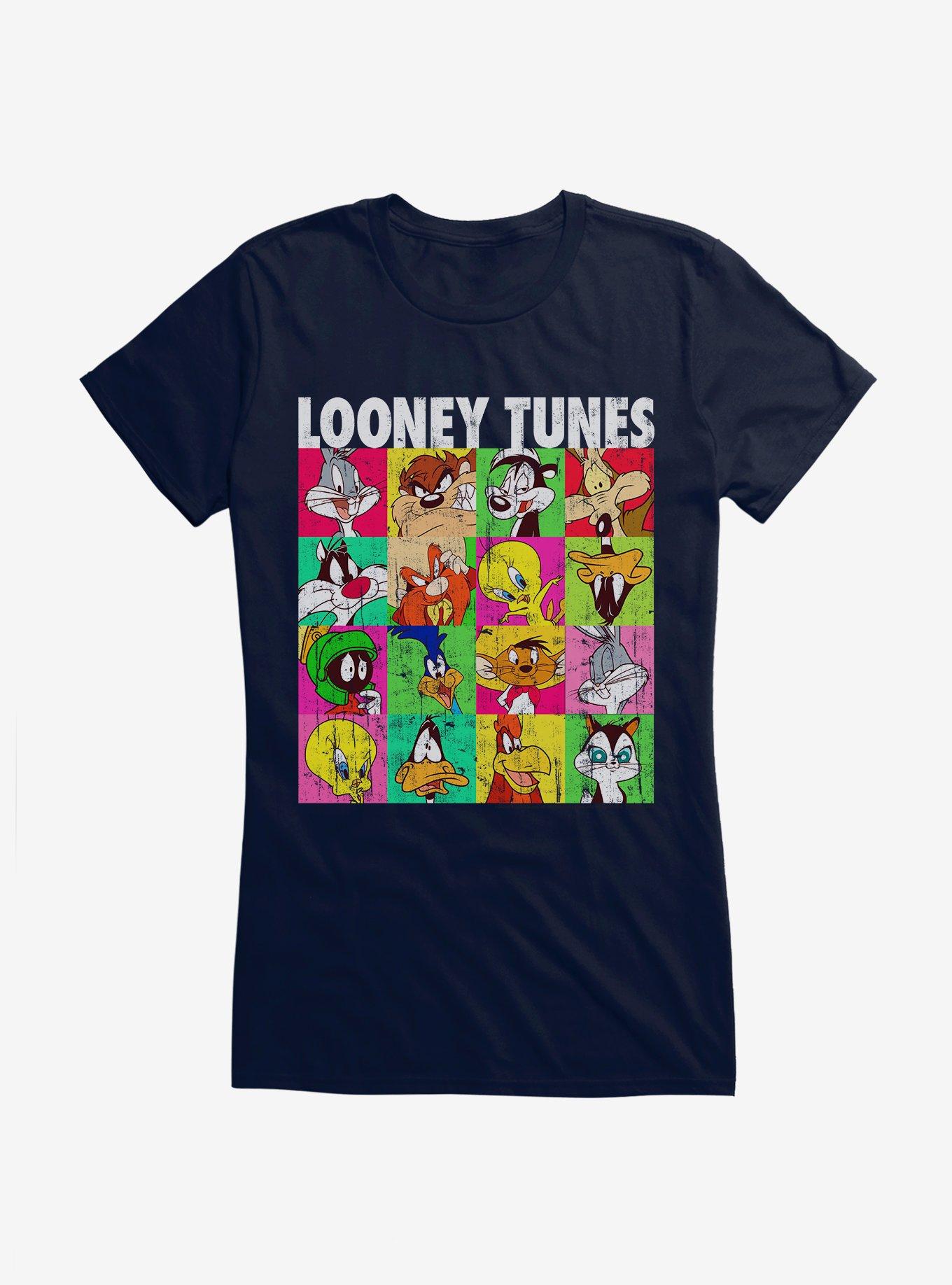 Looney Tunes The Whole Gang Girls T-Shirt, NAVY, hi-res