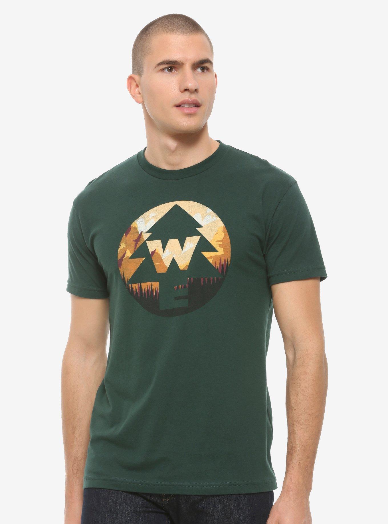 Disney Pixar Up Wilderness Explorers T-Shirt - BoxLunch Exclusive, GREEN, hi-res