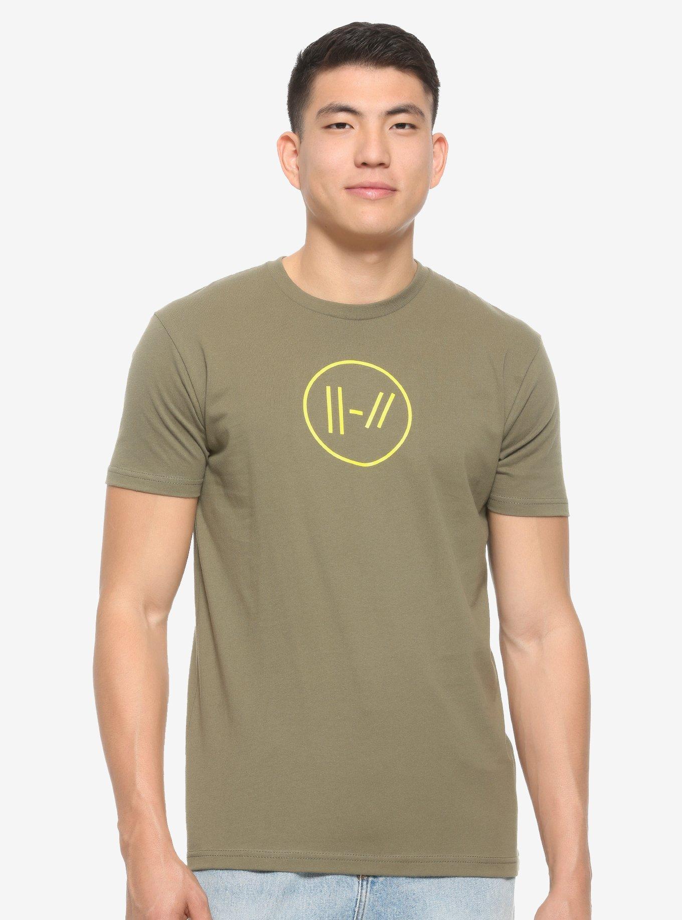 Twenty One Pilots Logo T-Shirt - BoxLunch Exclusive, YELLOW, hi-res