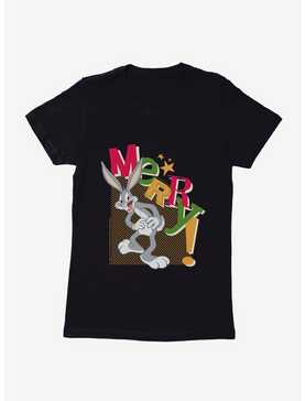 Looney Tunes Holiday Merry Bugs Bunny Womens T-Shirt, , hi-res