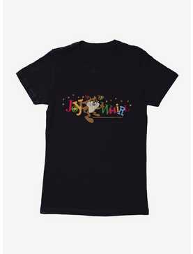 Looney Tunes Holiday Taz Joy To The Whirl Womens T-Shirt, , hi-res
