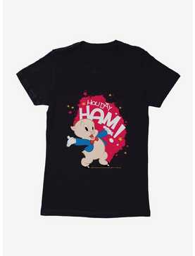 Looney Tunes Porky Pig Holiday Ham Womens T-Shirt, , hi-res