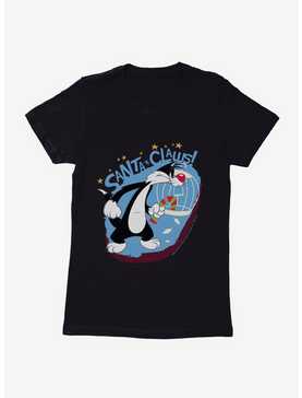 Looney Tunes Sylvester The Cat Santa Clause Womens T-Shirt, , hi-res