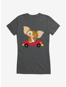 Gremlins Adorable Gizmo Driving Girls T-Shirt, CHARCOAL, hi-res