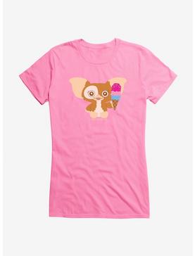 Gremlins Adorable Gizmo Eating Icecream Girls T-Shirt, CHARITY PINK, hi-res
