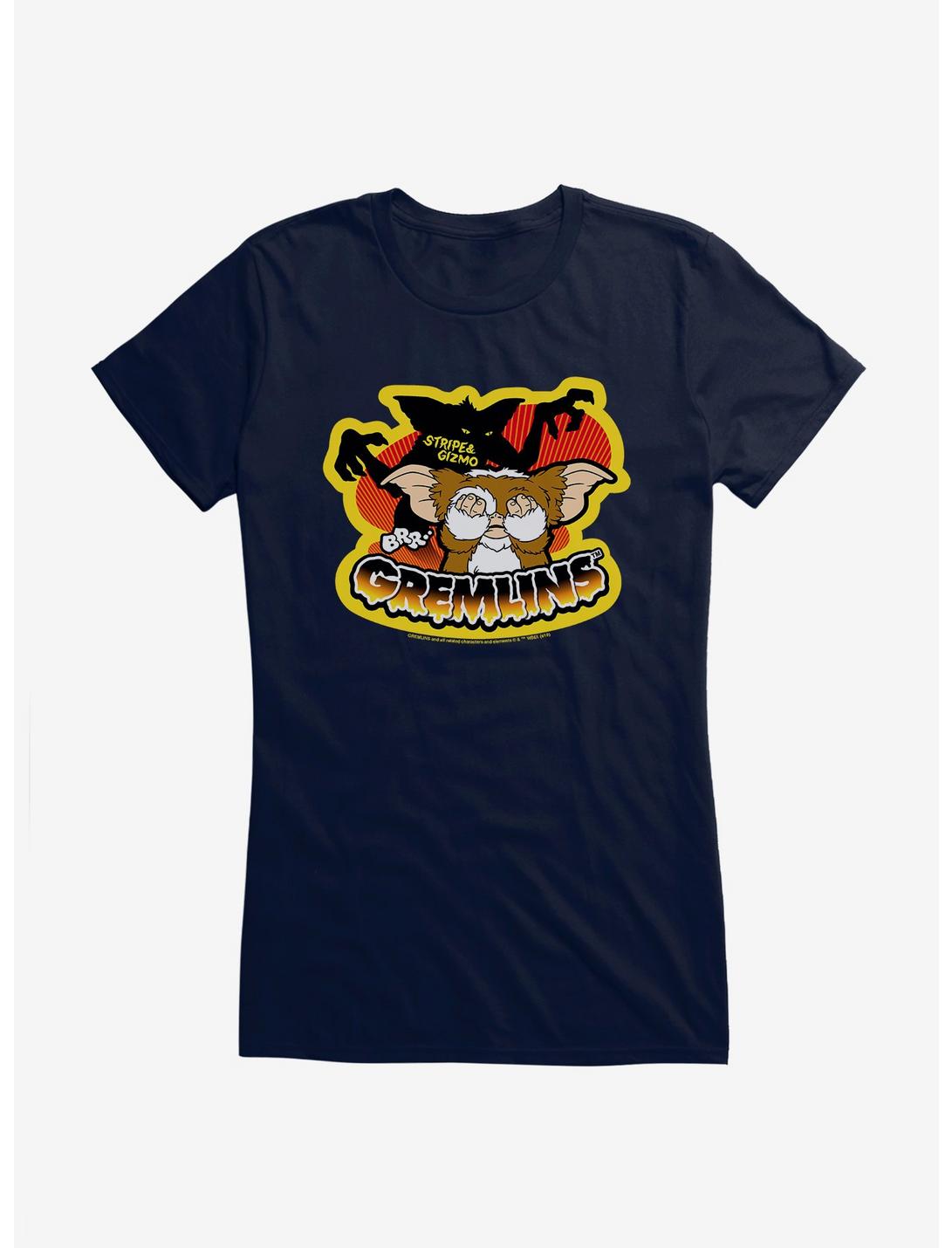 Gremlins Gizmo Stripe And Afraid Gizmo Door Girls T-Shirt, , hi-res