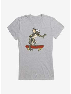 Gremlins Stripe Riding Skateboard Girls T-Shirt, HEATHER, hi-res