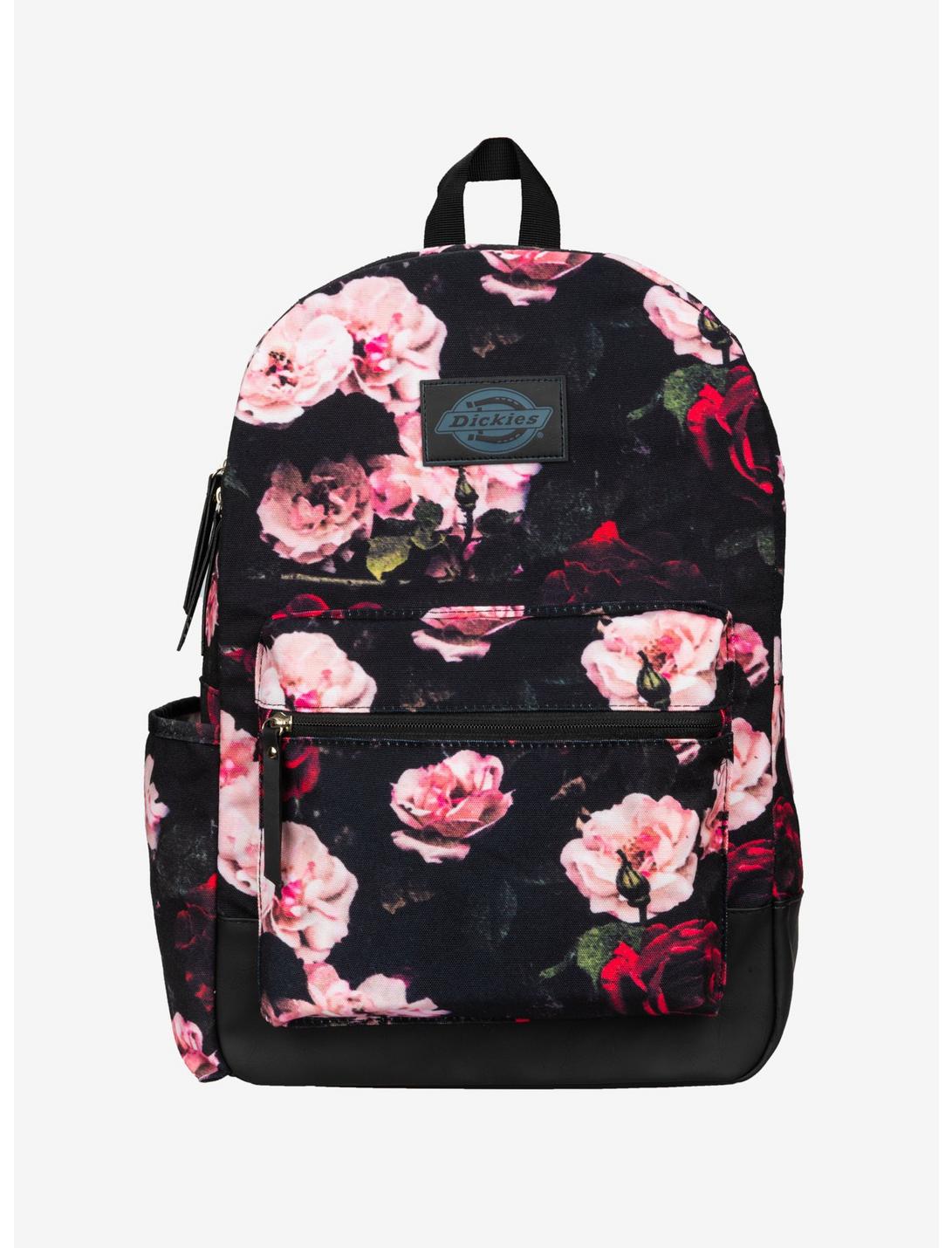 Dickies Dark Floral Canvas Backpack, , hi-res