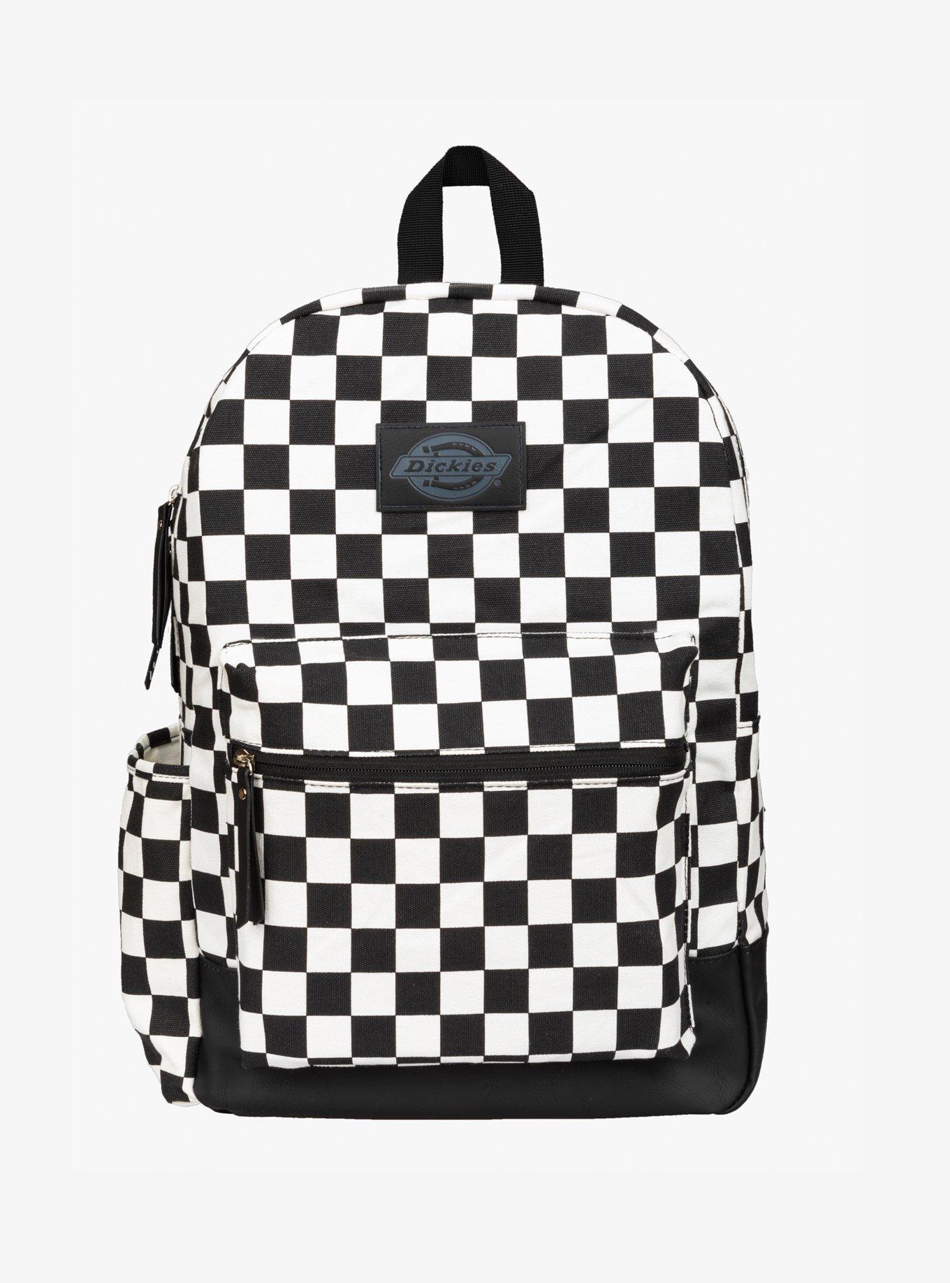 Dickies black and 2025 white checkered backpack