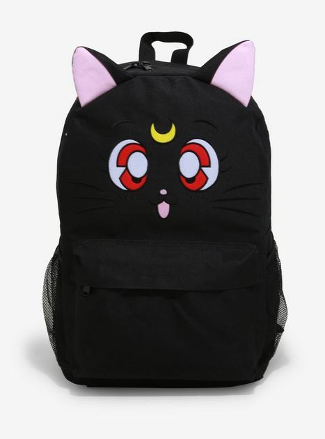 LOUNGEFLY SAILOR MOON LUNA MINI BACKPACK & CARDHOLDER! Kawaii Cat Anime Cute Set Loungefly | Bags | Loungefly Sailor Moon Luna Mini Backpack  main image 3
