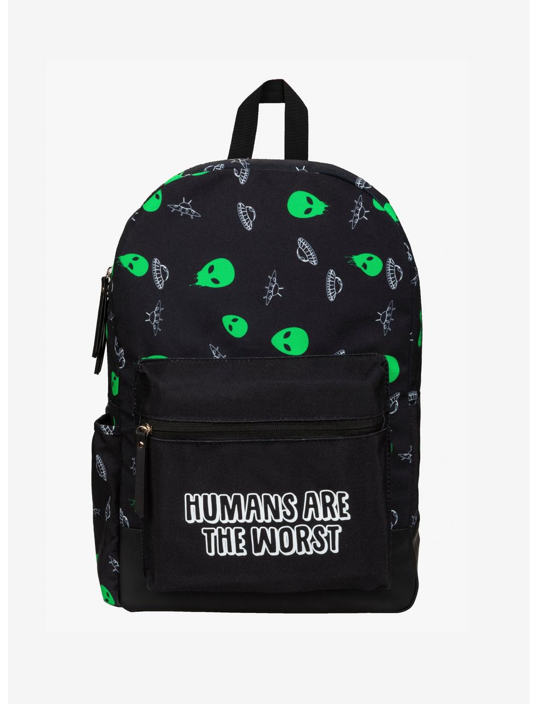 Humans Are The Worst Aliens Backpack, , hi-res