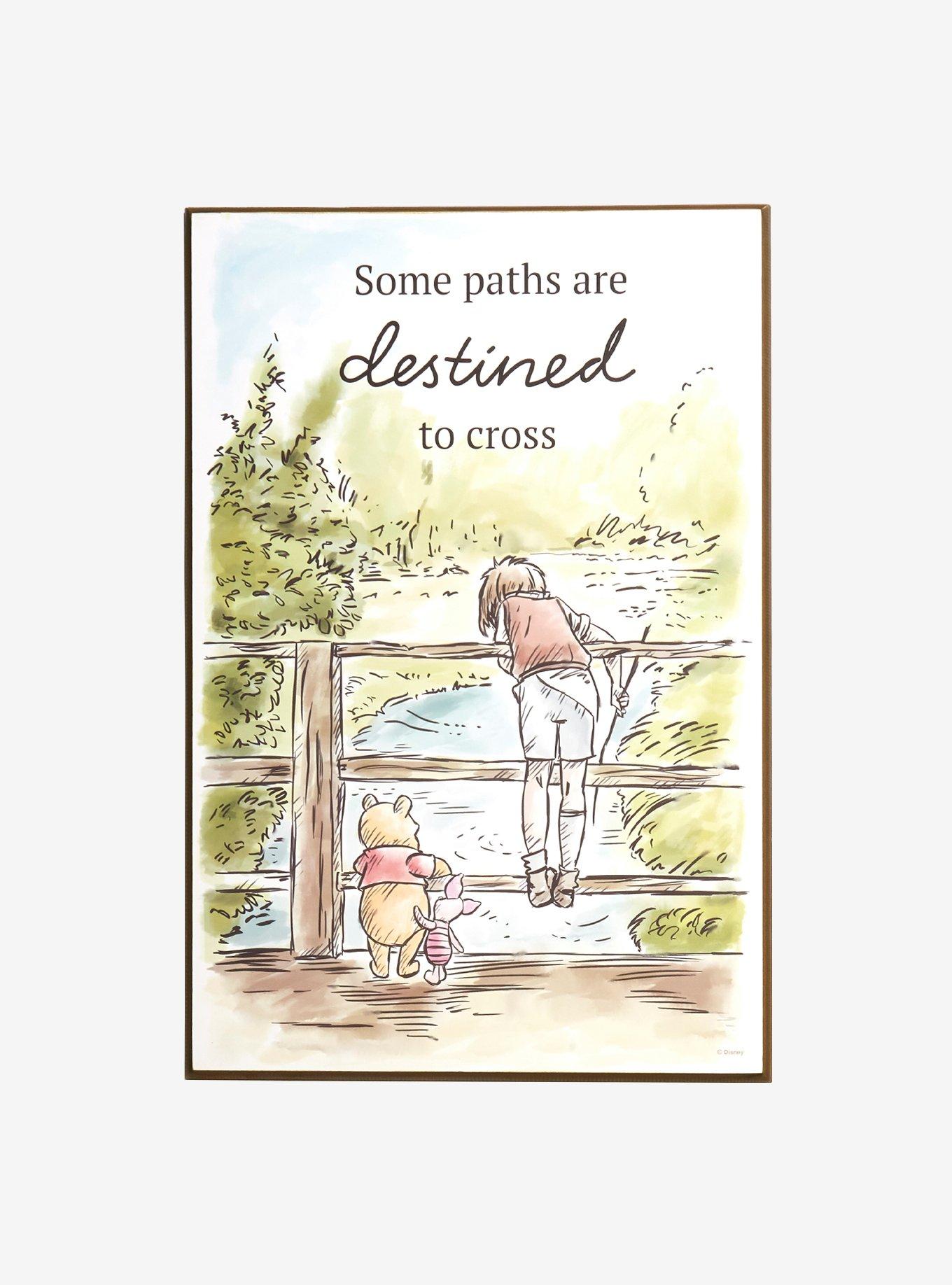 Disney Winnie The Pooh Watercolor Wood Wall Art, , hi-res