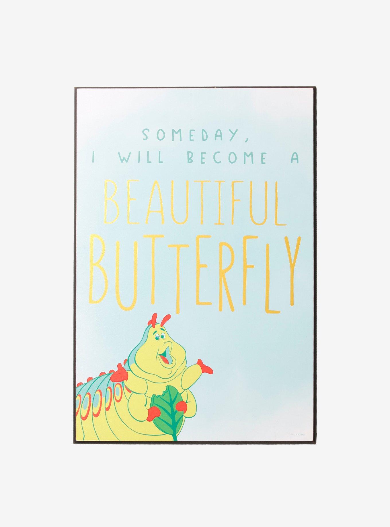 Disney Pixar A Bug's Life Beautiful Butterfly Wood Wall Art, , hi-res