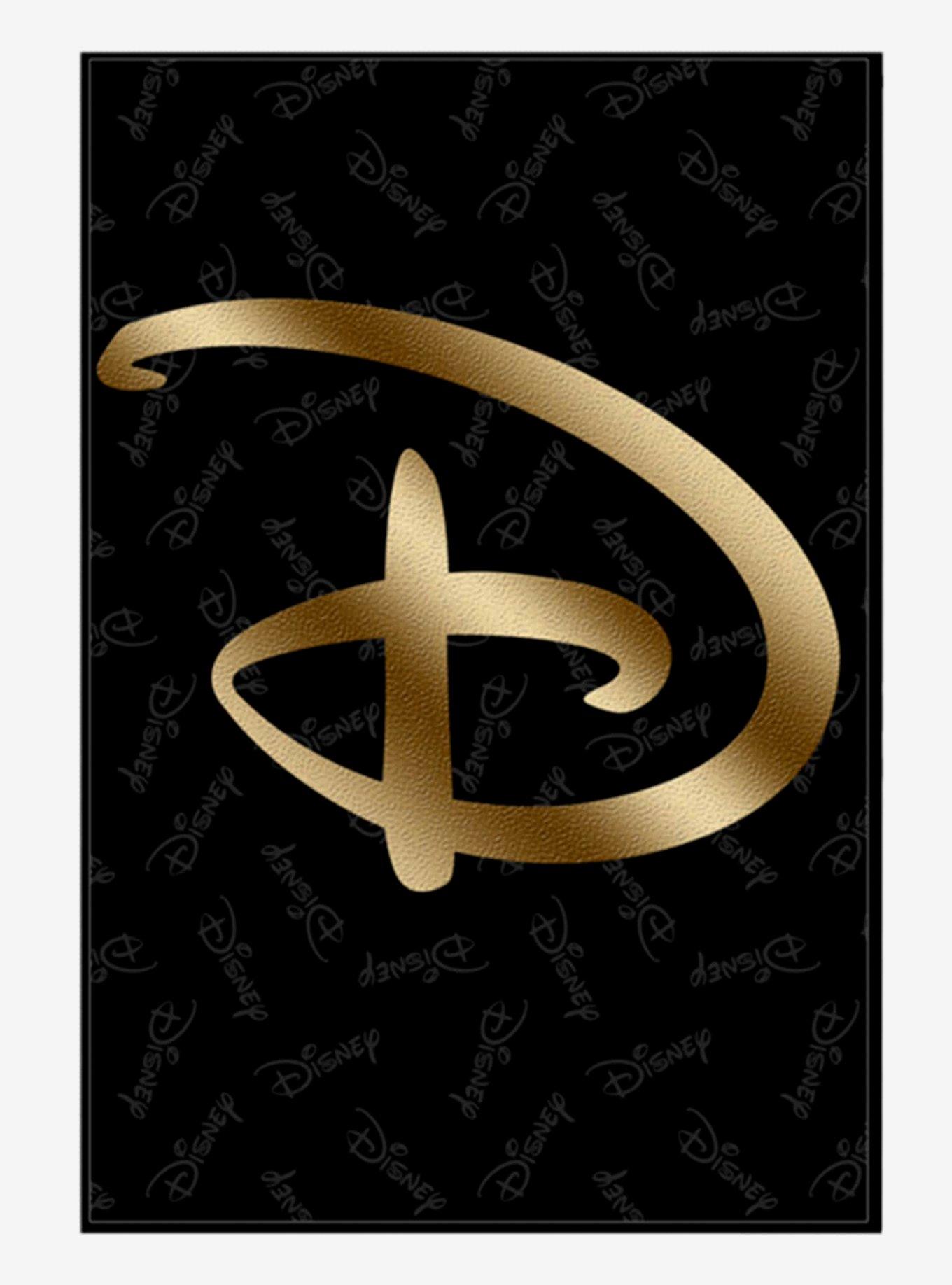 Disney Gold Logo Wood Wall Art, , hi-res