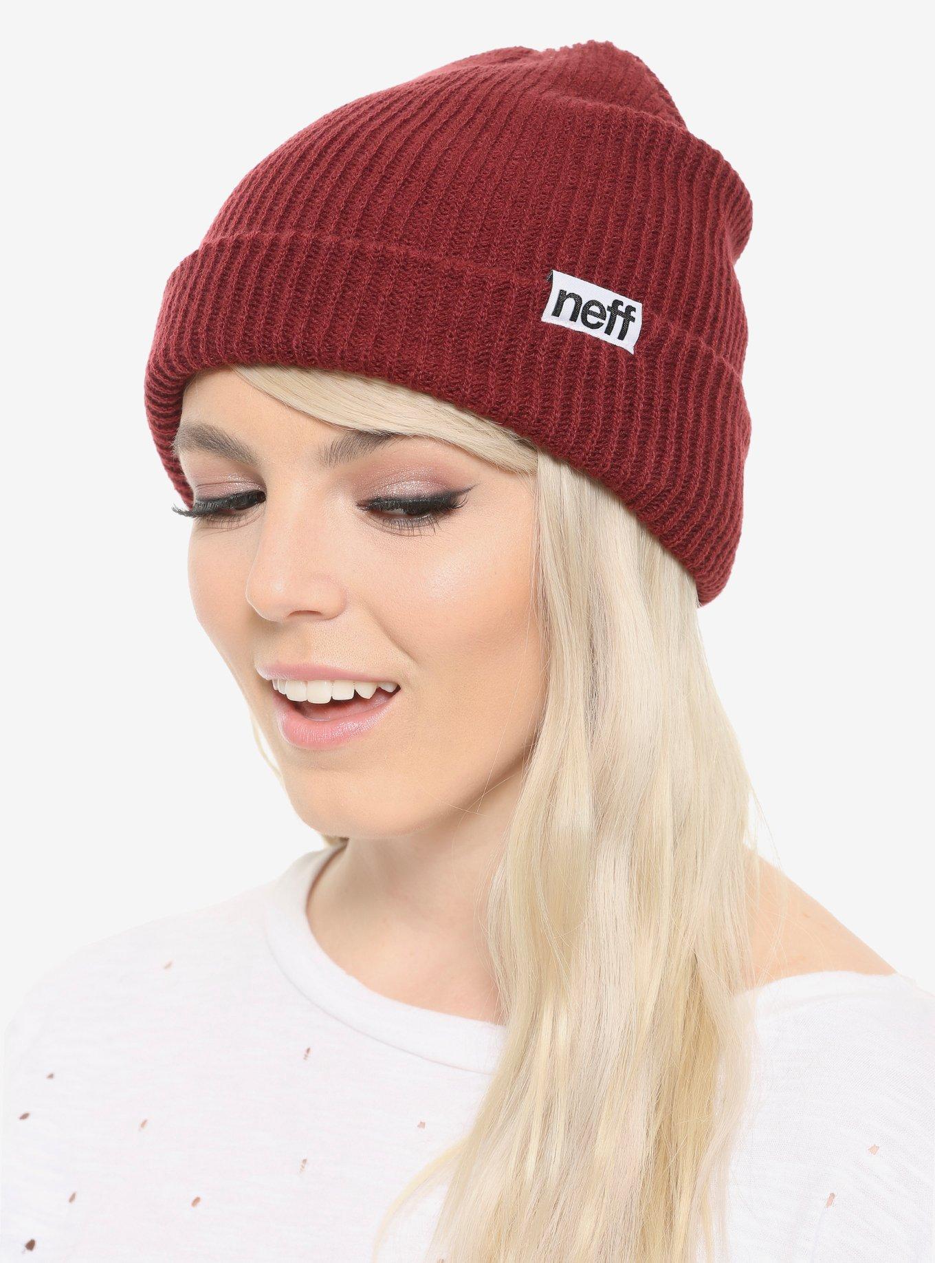 Maroon neff sale beanie