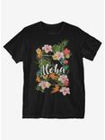Aloha Tropic Floral T-Shirt, BLACK, hi-res