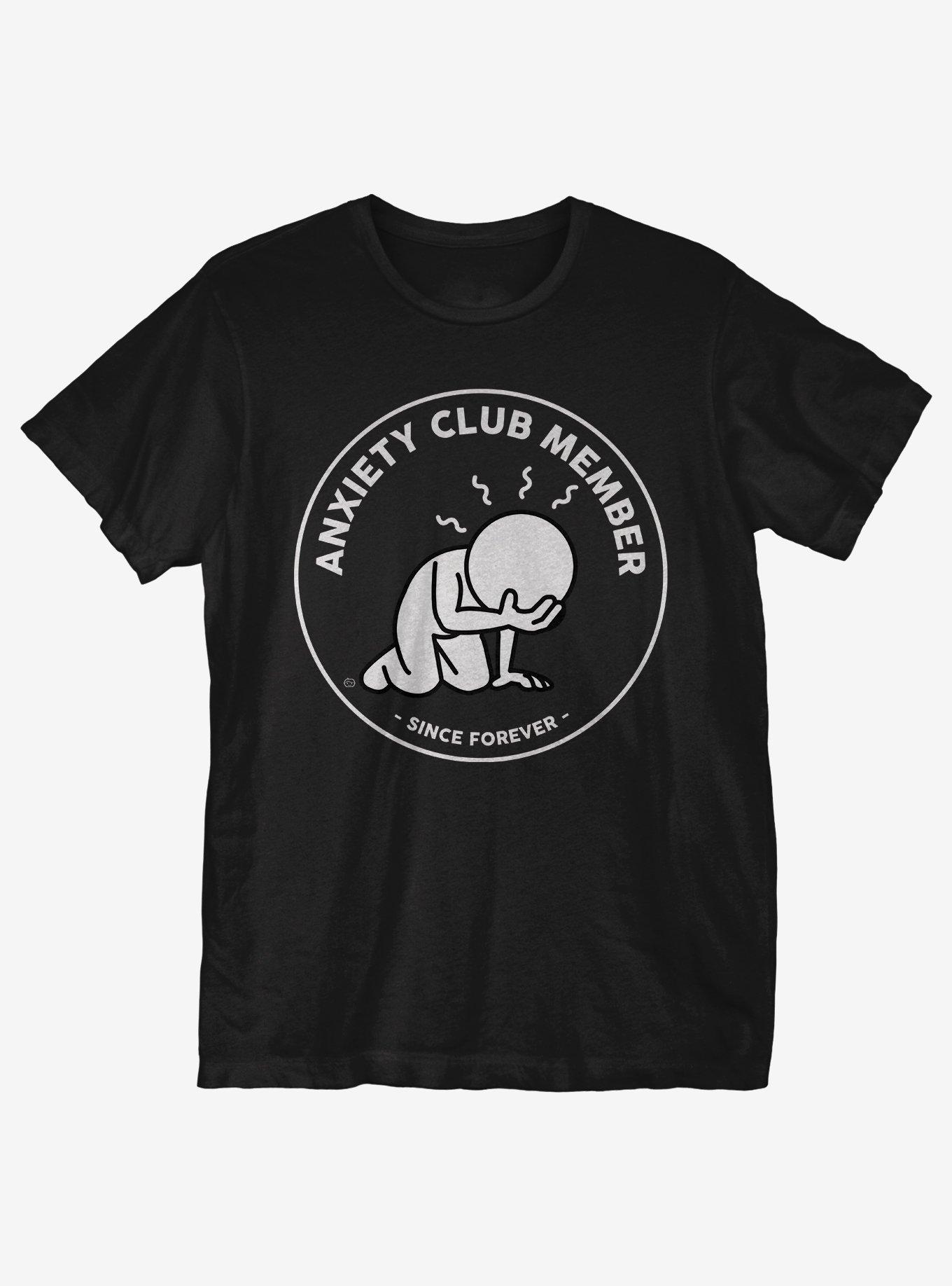 Anxiety Club T-Shirt, BLACK, hi-res