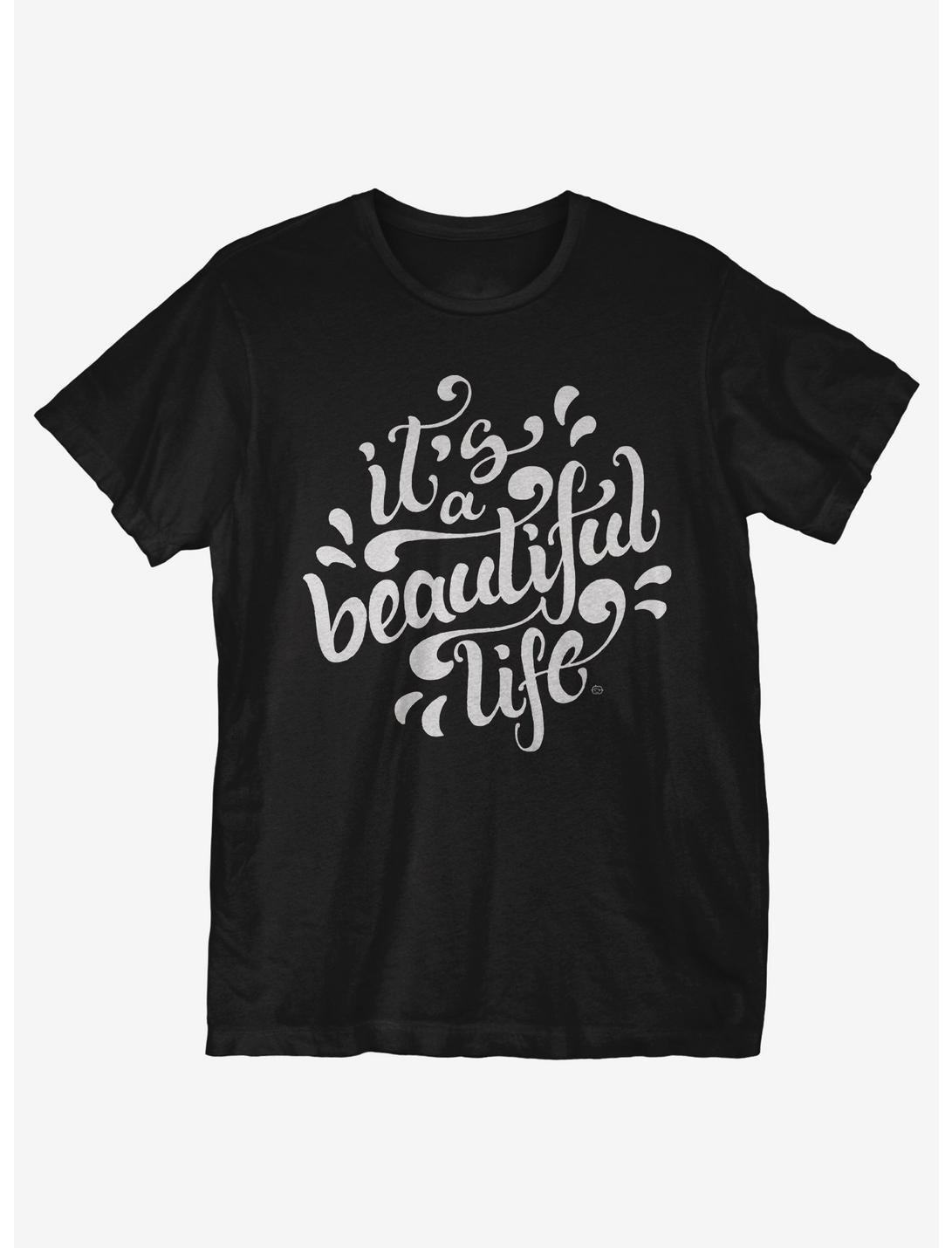 Beautiful Life T-Shirt, BLACK, hi-res