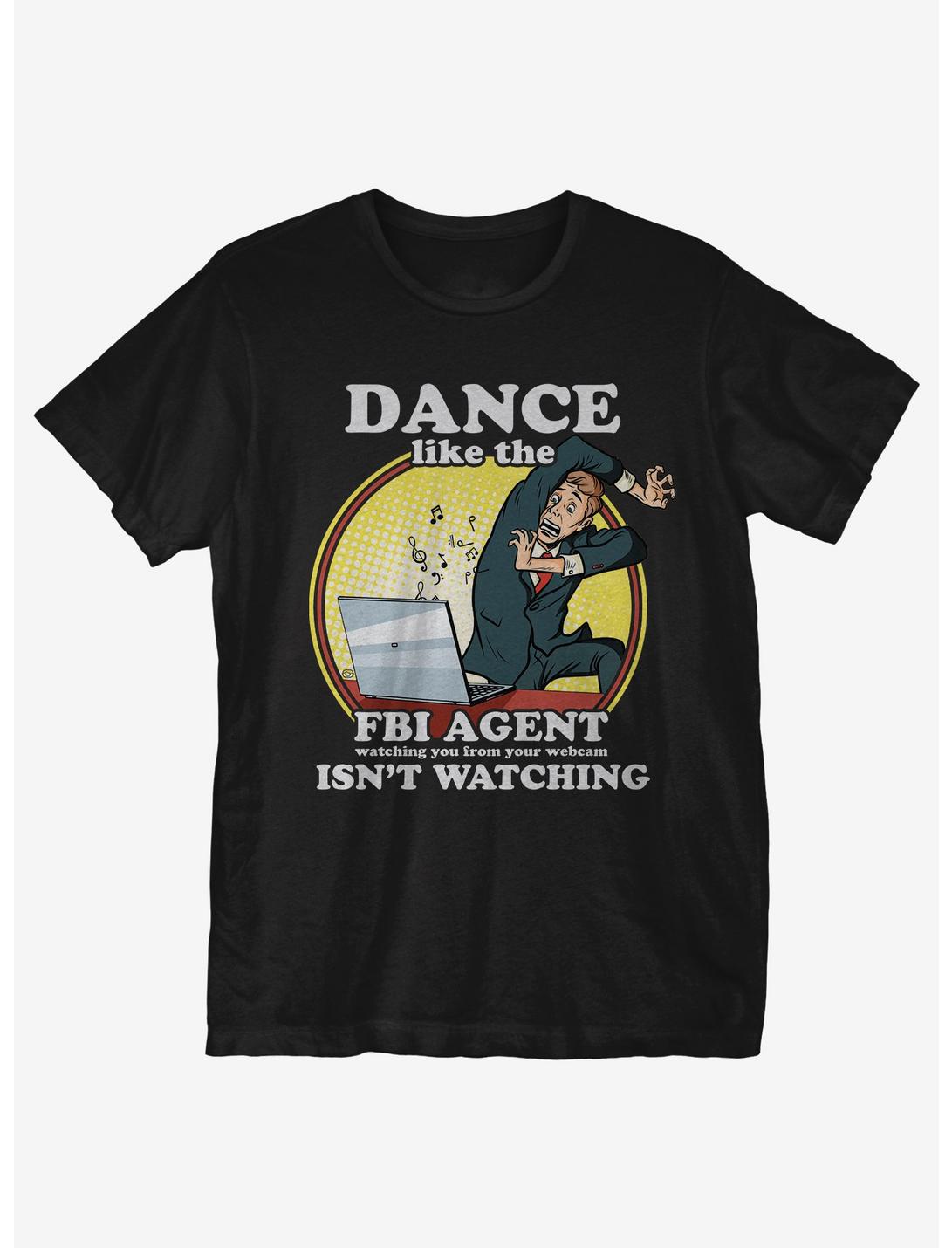 Dance FBI Agent T-Shirt, BLACK, hi-res