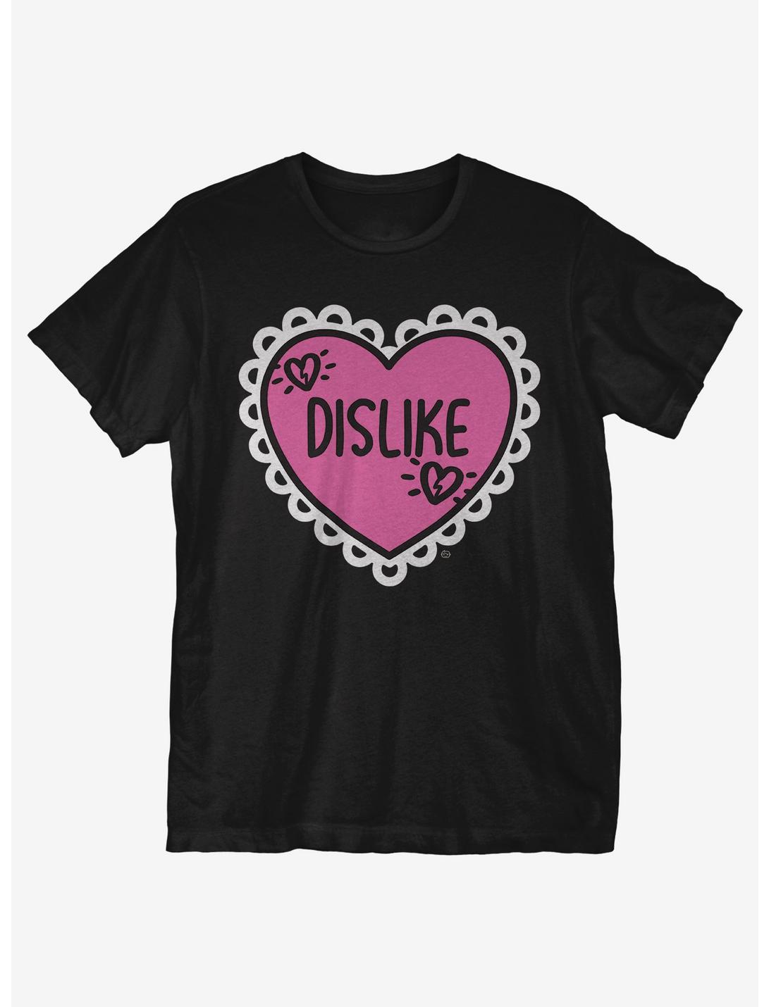 Dislike Heart T-Shirt, BLACK, hi-res