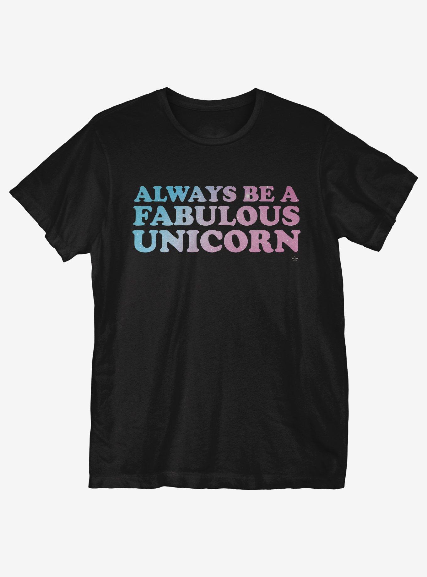 Fabulous Unicorn T-Shirt, BLACK, hi-res