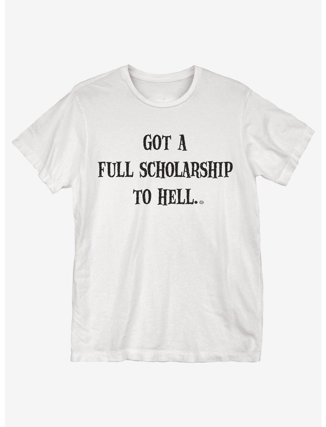 Full Scholarship T-Shirt, WHITE, hi-res