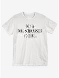 Full Scholarship T-Shirt, WHITE, hi-res