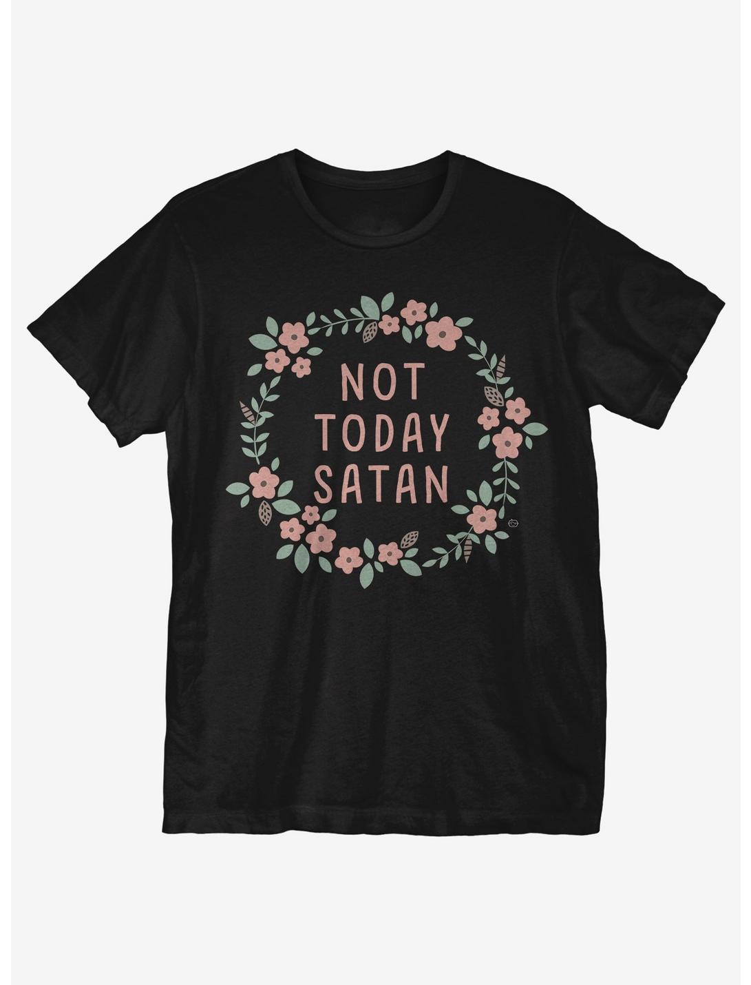 Not Today Satan T-Shirt, BLACK, hi-res