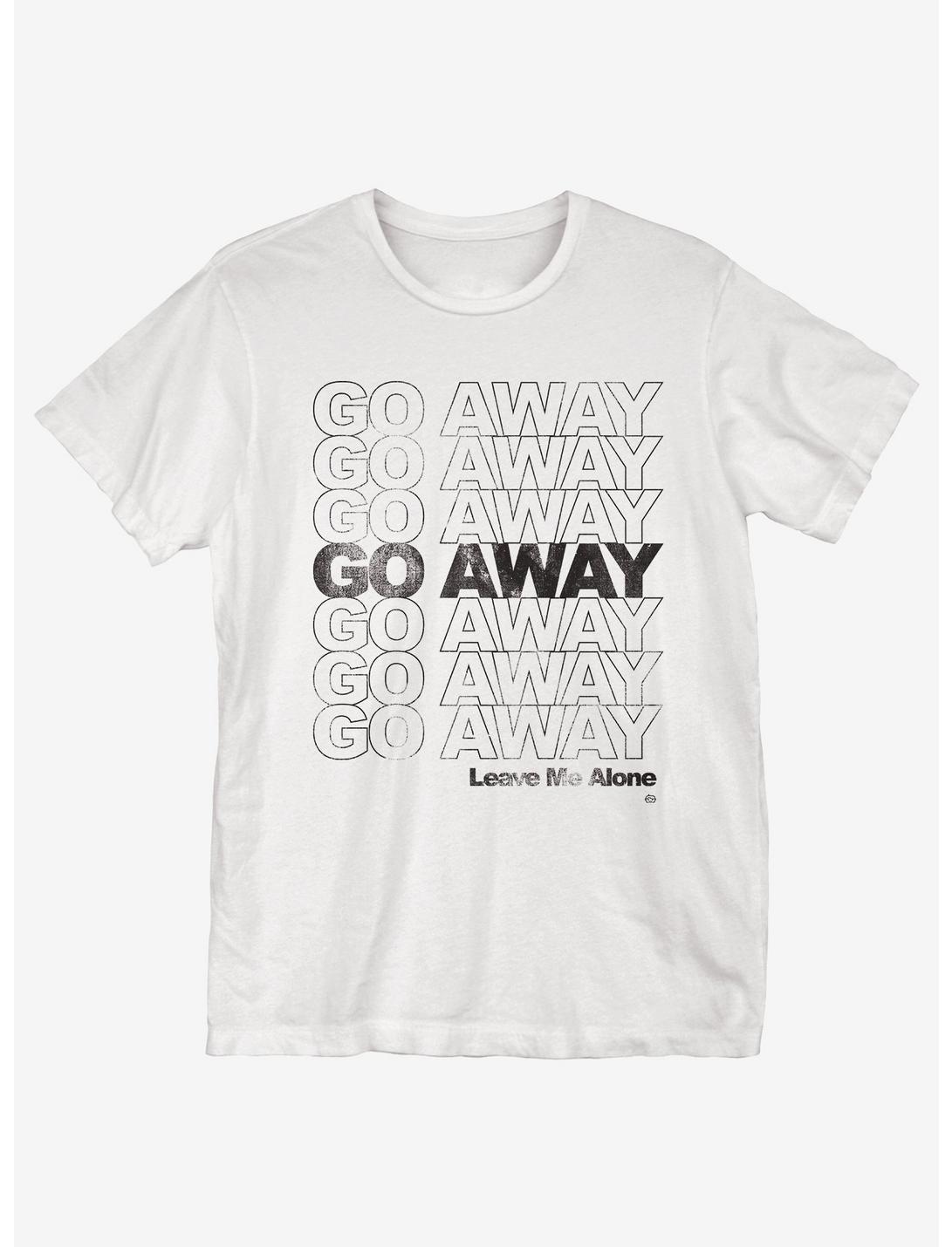 Go Away T-Shirt, WHITE, hi-res