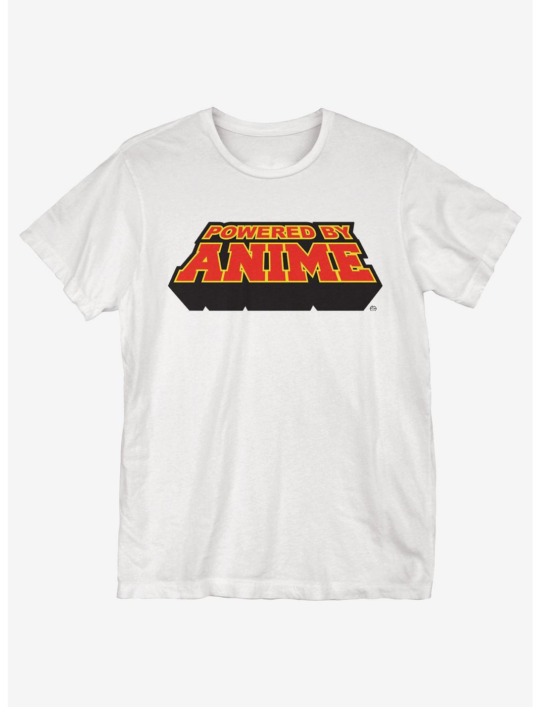 Powered By Anime T-Shirt, WHITE, hi-res