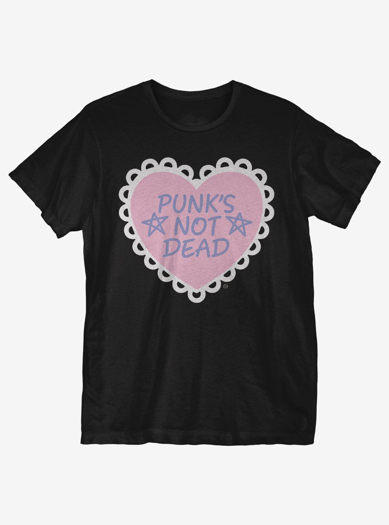 Punk's Not Dead T-Shirt, BLACK, hi-res