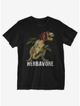 Herbavore With Plants T-Shirt, BLACK, hi-res
