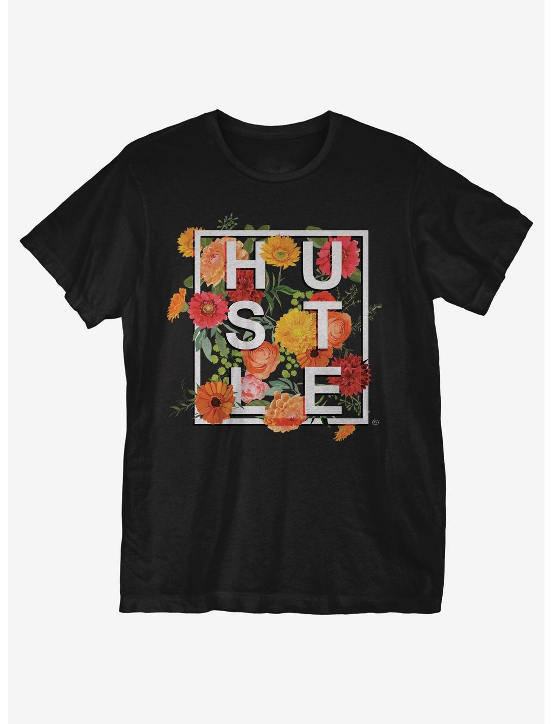 Hustle Flora T-Shirt, BLACK, hi-res