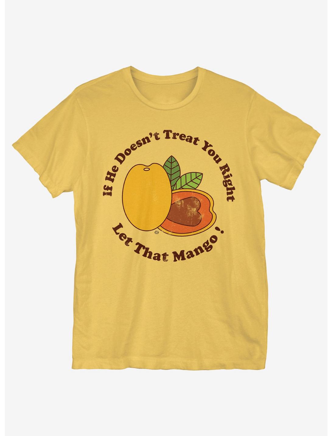 Let That Mango T-Shirt, GOLD, hi-res
