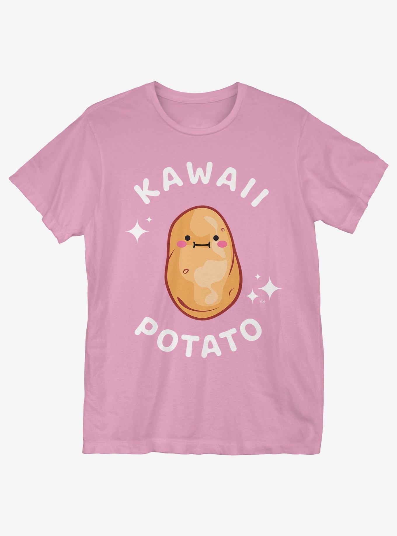 Kawaii Potato T-Shirt, CHARITY PINK, hi-res
