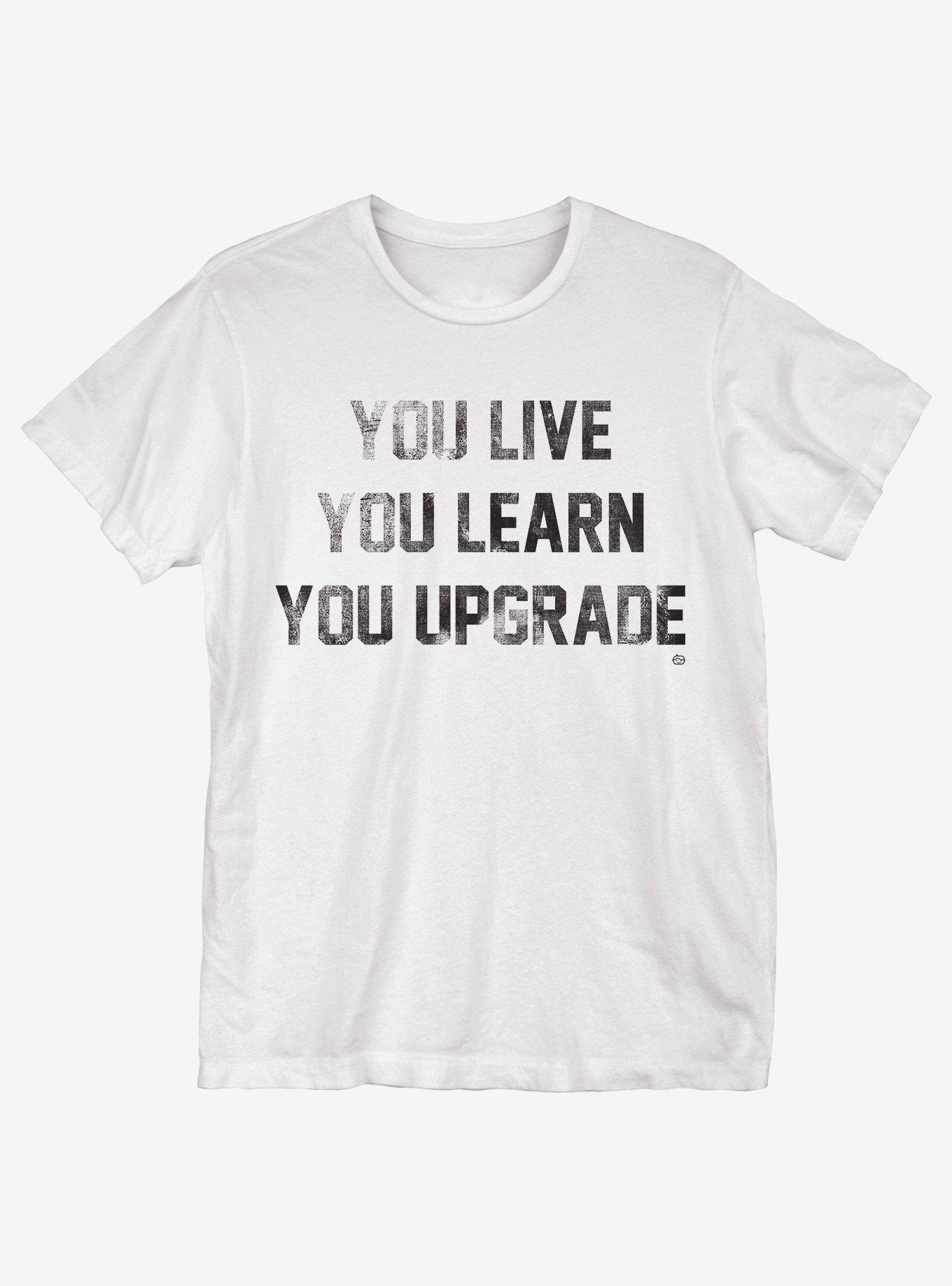 Live Learn Upgrade T-Shirt, WHITE, hi-res