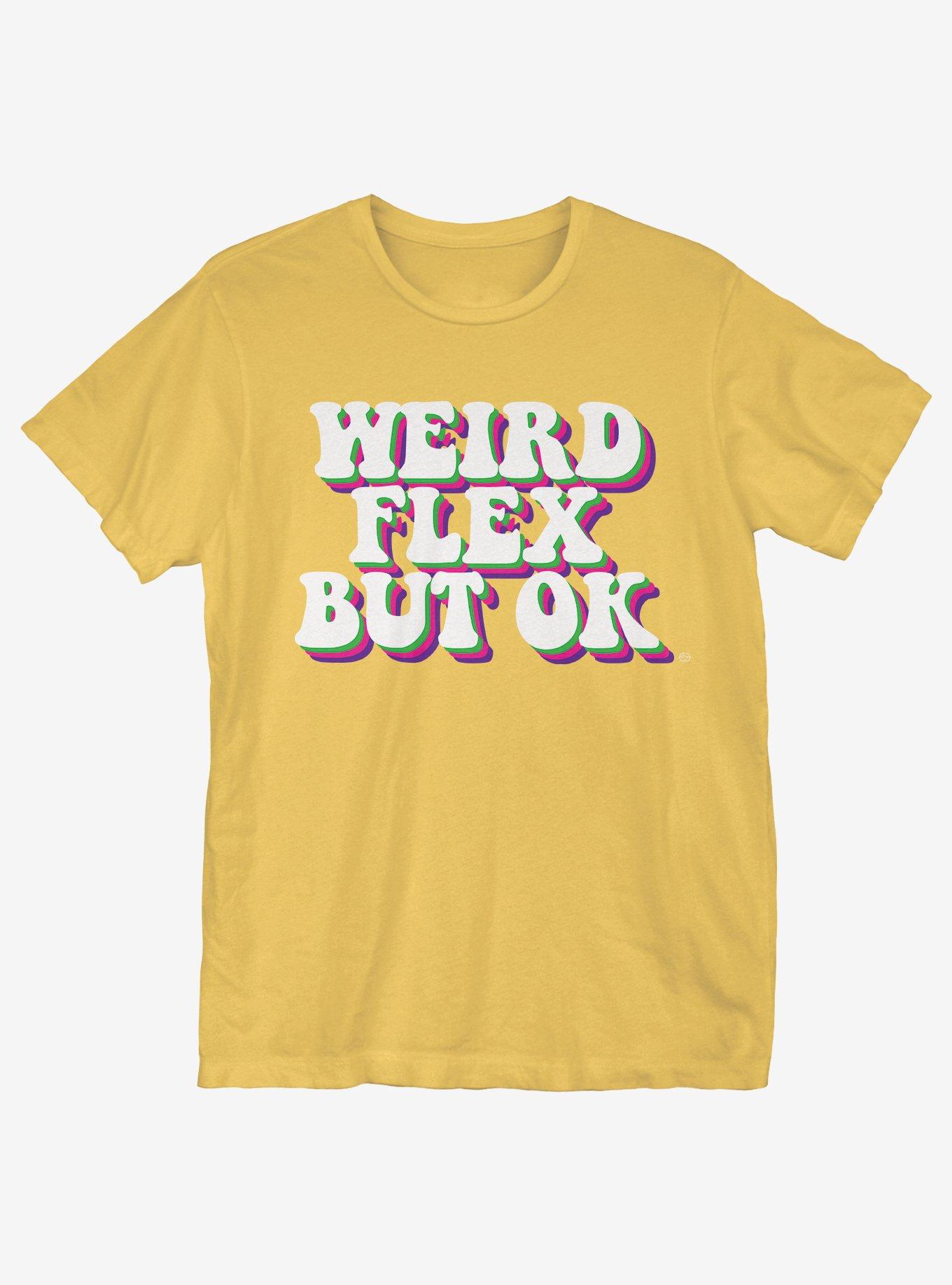 Weird Flex But Ok Retro T-Shirt, SPRING YELLOW, hi-res
