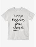 Mistakes From Scratch T-Shirt, WHITE, hi-res