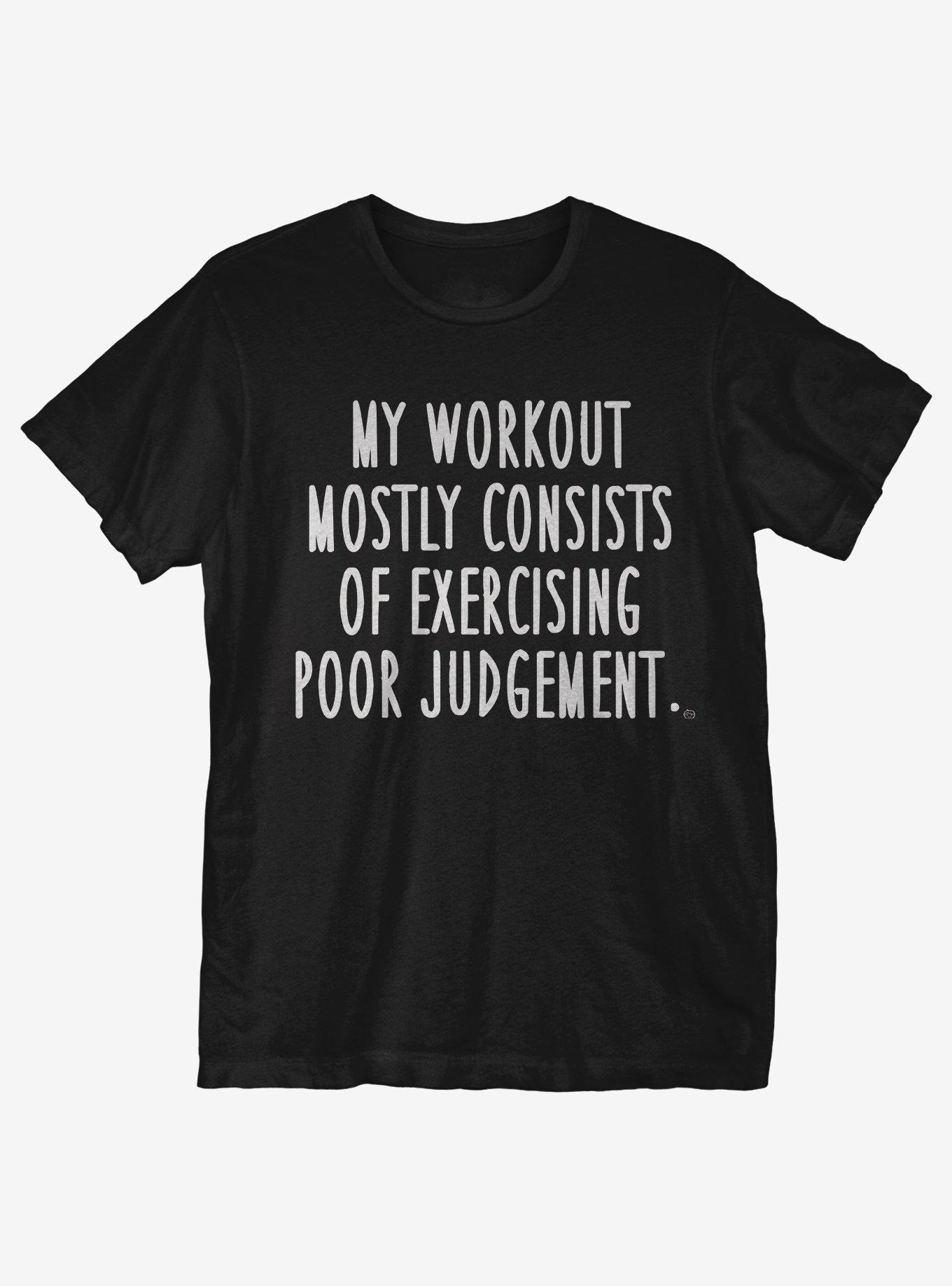 Workout Mostly Consists T-Shirt - BLACK | Hot Topic