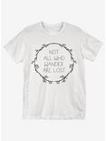 Not All Who Wander T-Shirt, WHITE, hi-res