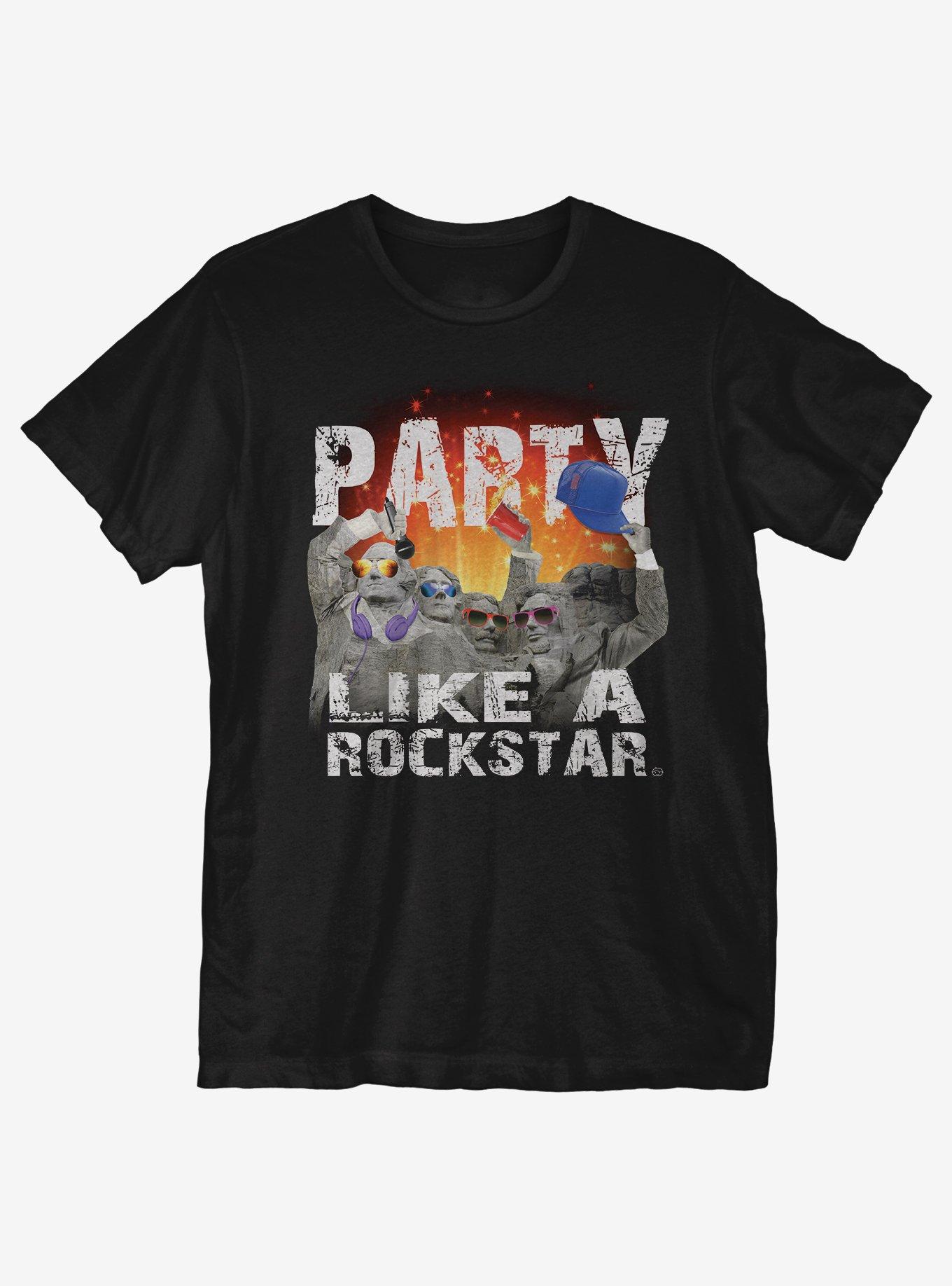 Party Like A Rockstar T-Shirt, BLACK, hi-res