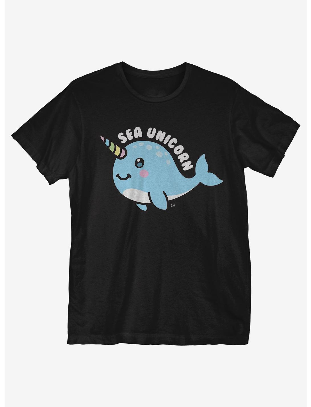 Sea Unicorn T-Shirt, BLACK, hi-res