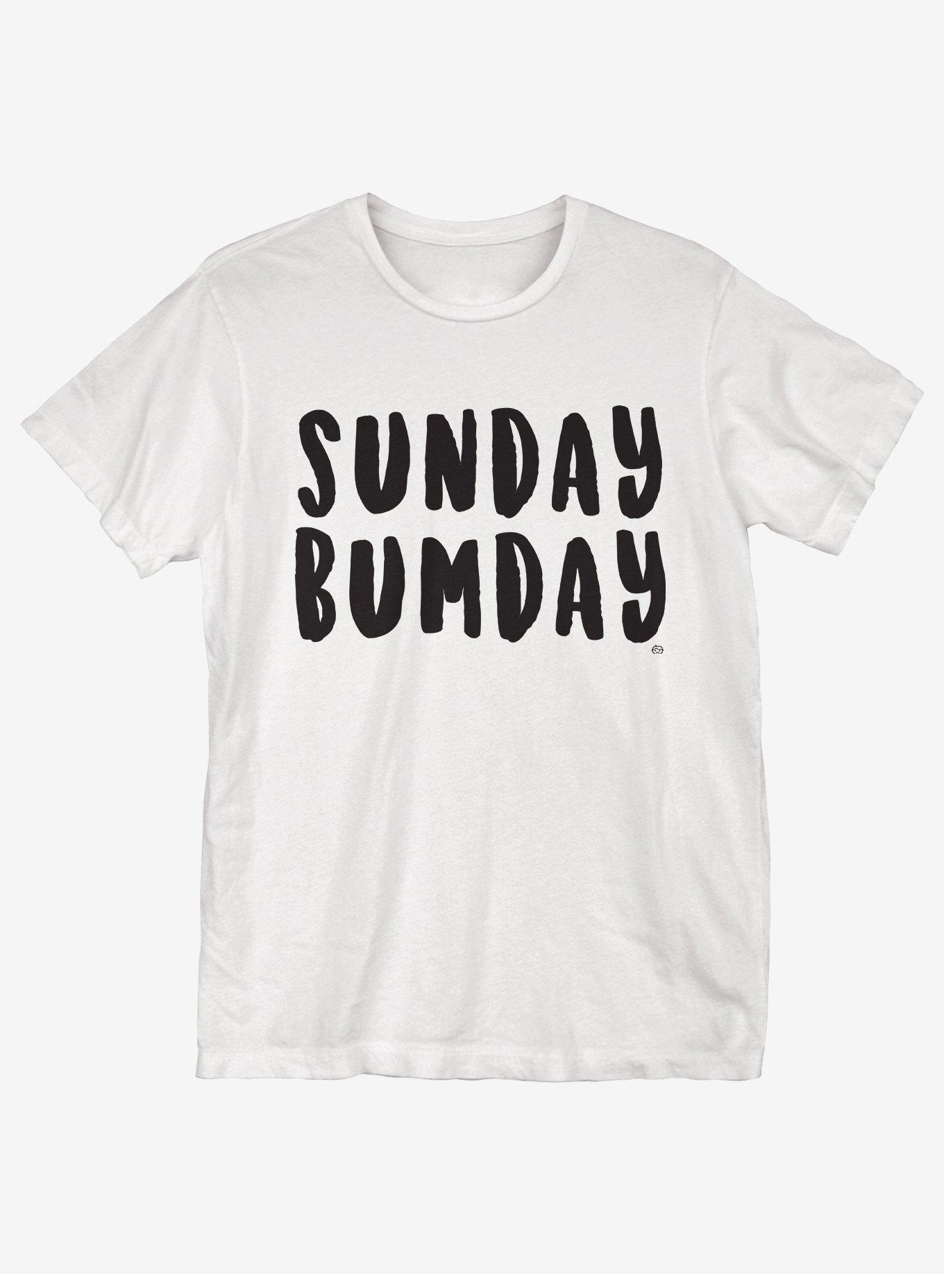 Sunday Bumday T-Shirt, WHITE, hi-res