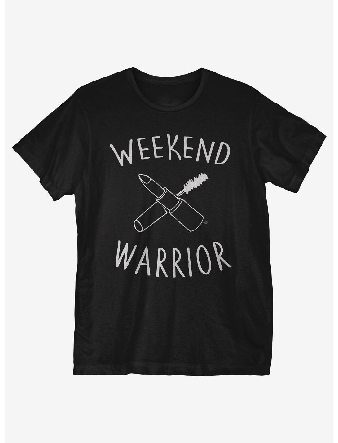 Weekend Warrior Makeup T-Shirt, BLACK, hi-res