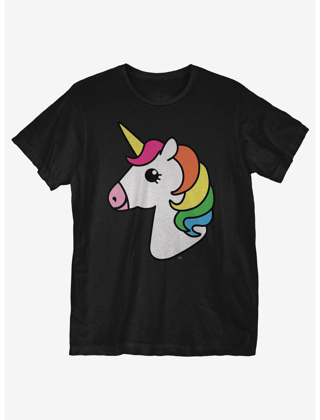 Unicorn Head T-Shirt, BLACK, hi-res